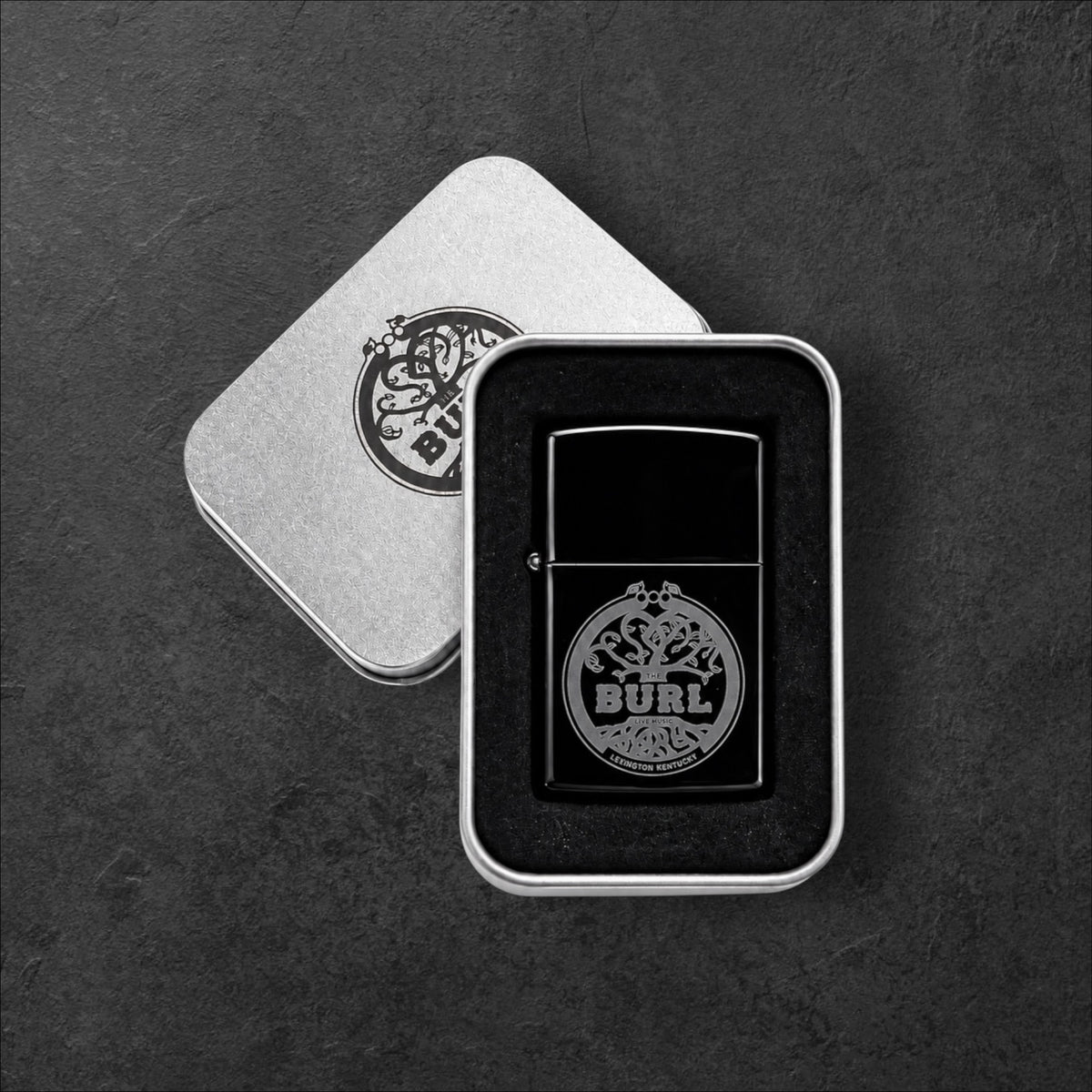 Burl Zippo Lighter